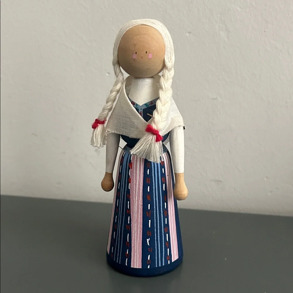 Ellerbergs, Vintage Swedish 5 inch Folk Art Doll